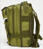 Туристический рюкзак на 25л материал Оксфорд система Molle 45х24х22см Khaki - изображение 7