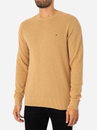 Sweter męski bawełniany Tommy Hilfiger Regular Fit MW0MW31576 XL Beżowy (8720644215401) - obraz 1