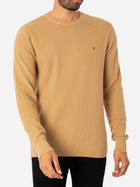Sweter męski bawełniany Tommy Hilfiger Regular Fit MW0MW31576 L Beżowy (8720644215227) - obraz 3