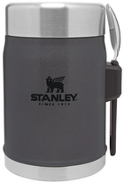 Обідній термос Stanley з ложкою Classic Charcoal 400 мл (10-09382-082) - зображення 1