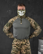 Тактичний військовий костюм Tac ( Китель + Убакс + Штани ), Камуфляж: Піксель ЗСУ, Розмір: M - зображення 5