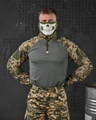 Тактичний військовий костюм Tac ( Китель + Убакс + Штани ), Камуфляж: Піксель ЗСУ, Розмір: S - зображення 5