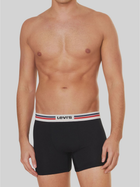 Набір трусів шорти чоловічий 2 шт Levi's Logo Boxer Brief Org 2P 7012228430010 L Чорний (8720245437929) - зображення 2