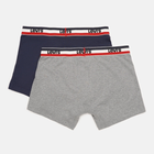 Набір трусів шорти чоловічий 2 шт Levi's Logo Boxer Brief Organic Co 2P 7012239080020 L Сірий/Темно-синій (8720245438148) - зображення 4