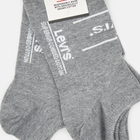 Набір жіночих шкарпеток коротких бавовняних 2 пари Levi's Low Cut Sport 2P 7012039530070 35-38 Сірий (8720245177030) - зображення 3