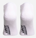 Набір чоловічих шкарпеток коротких бавовняних 2 пари Levi's Low Cut Logo 2P 7012195070010 43-46 Білий (8720245286190) - зображення 3