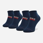 Набір чоловічих шкарпеток коротких бавовняних 2 пари Levi's Low Cut Logo 2P 7012195070020 43-46 Синій (8720245286220) - зображення 1