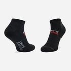Набір чоловічих шкарпеток коротких бавовняних 2 пари Levi's Low Cut Logo 2P 7012195070030 39-42 Чорний/Темно-сірий (8720245286244) - зображення 3