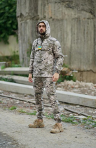 Мужской костюм демисезонный куртка анорак и штаны с шевроном флаг Украины Terra Intruder 0165 L Пиксель (IN - 0165/02 C ) - изображение 11