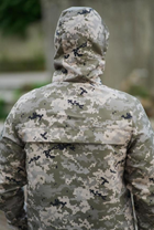 Мужская куртка анорак демисезонная с шевроном флаг Украины Terra Intruder 0164 M Пиксель (IN - 0164/02 B ) - изображение 6