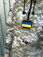 Чоловіча куртка анорак демісезонна з шевроном прапор України Terra Intruder 0164 M Піксель (IN - 0164/02 B ) - зображення 12