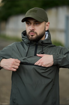 Чоловічий костюм демісезонний куртка анорак та штани з шевроном прапор України Terra Intruder 0165 XL Хакі (IN - 0165/01D ) - зображення 8