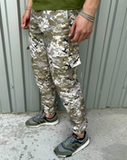 Мужские штаны с манжетами демисезонные Terra Intruder 0166 2XL Пиксель светлый ( IN - 0166/02 E ) - изображение 7