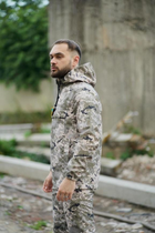 Мужская куртка анорак демисезонная с шевроном флаг Украины Terra Intruder 0164 2XL Пиксель (IN - 0164/02 E ) - изображение 3