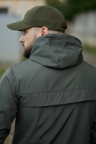 Мужская куртка анорак демисезонная с шевроном флаг Украины Terra Intruder 0164 2XL Хаки (IN - 0164/01 E ) - изображение 8