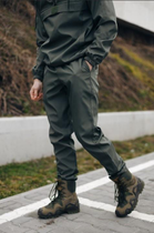 Мужской костюм демисезонный куртка анорак и штаны с шевроном флаг Украины Terra Intruder 0165 L Хаки (IN - 0165/01C ) - изображение 6