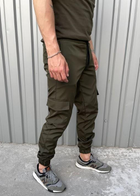 Мужские штаны с манжетами демисезонные Terra Intruder 0166 3XL Хаки ( IN - 0166/01 F ) - изображение 8