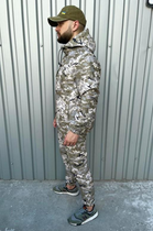 Чоловічий костюм демісезонний куртка анорак та штани з шевроном прапор України Terra Intruder 0165 XL Піксель (IN - 0165/02 D ) - зображення 6