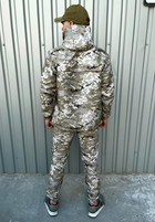 Чоловічий костюм демісезонний куртка анорак та штани з шевроном прапор України Terra Intruder 0165 XL Піксель (IN - 0165/02 D ) - зображення 7