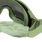 Защитные тактические очки-маска со сменным стеклом Olive - изображение 4