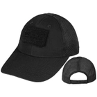 Бейсболка MIL-TEC Net Baseball Cap Black з сіткою - зображення 1