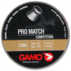 Пули свинцовые Gamo Pro Match 4,50 мм 0,51 г 250 шт