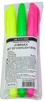 Набір з 3-х текстових маркерів, JOBMAX Buromax (BM.8903-93)