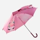 Дитяча парасолька-тростина повний автомат Euromic Unicorn Flowers Рожевий (5701359802745) - зображення 2