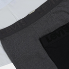 Набір трусів шорти чоловічий 3 шт Levi's Premium Trunk 3P 9050420010100 L Білий/Сірий/Чорний (8718824989600) - зображення 5