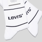 Набір чоловічих шкарпеток високих бавовняних 2 пари Levi's Short Cut Logo Sport 2P 7012105670070 39-42 Білий (8720245185592) - зображення 3