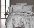 Турецкое постельное белье First Choice Cotton Satin Advina Grey полуторное