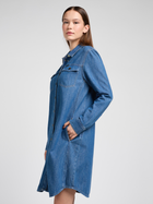 Sukienka koszulowa damska jeansowa Lee 112351139 S Niebieska (5401019927183) - obraz 4