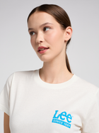 Koszulka damska bawełniana Lee 112351130 XS Biała (5401019927268) - obraz 5
