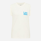 Koszulka damska bawełniana Lee 112351130 L Biała (5401019926889) - obraz 6