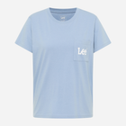 Koszulka damska bawełniana Lee 112350254 M Niebieska (5401019826547) - obraz 6