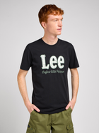 Koszulka męska Lee 112349540 S Czarna (5401019808208) - obraz 1