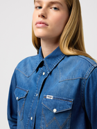 Koszula damska jeansowa Wrangler 112350625 S Niebieska (5401019851235) - obraz 4