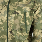 Куртка Vik-Tailor SoftShell з липучками для шевронів ММ-14 піксель ЗСУ 58 - зображення 7