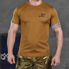 Потовідвідна чоловіча футболка з принтом "За перемогу" койот розмір S - зображення 1