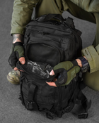 Тактичний штурмовий рюкзак л black - зображення 6