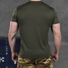 Потовідвідна чоловіча футболка з принтом "За перемогу" олива розмір 3XL - зображення 4