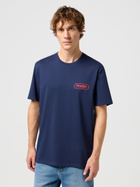 Męska koszulka Wrangler 112351389 L Ciemnoniebieska (5401019940014) - obraz 1
