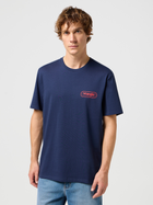Koszulka męska Wrangler 112351389 XL Ciemnoniebieska (5401019940236) - obraz 1