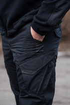 Костюм мужской Убакс с липучками для шевронов + Брюки с усиленными коленями черный цвет размер 46 - изображение 12