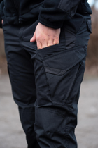 Костюм мужской Убакс с липучками для шевронов + Брюки с усиленными коленями черный цвет размер 54 - изображение 13