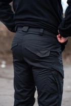 Чоловічий Костюм Убакс з липучками для шевронів + Штани з посиленими колінами чорний колір розмір 44 - зображення 10