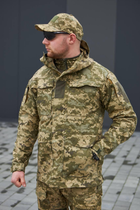 Чоловіча Куртка "М-65" ріп-стоп з капюшоном та липучками для шевронів піксель розмір XL