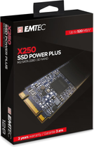 Dysk SSD Emtec X250 NVMe 512GB M.2 2280 SATA III 3D NAND (TLC) (ECSSD512GX250) - obraz 4