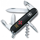 Ніж Victorinox Spartan Army Black "Емблема ЗСУ + Напис ЗСУ" (1.3603.3_W1011u)