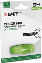 Pendrive Emtec C410 64GB USB 2.0 Green (ECMMD64G2C410) - obraz 2